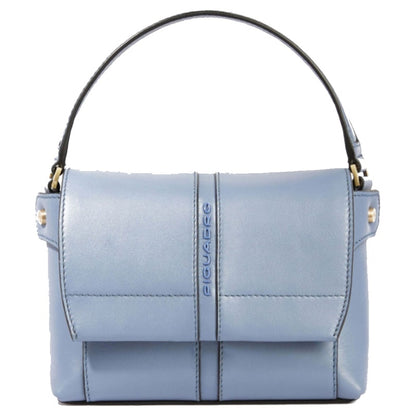 Piquadro Ray Mini Leather Crossbody Bag Blue