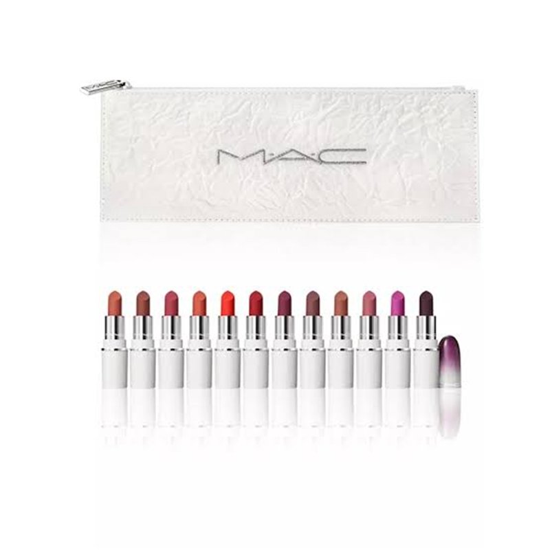 MAC Lips By The Dozen Mini Powder Kiss Lipsticks Set
