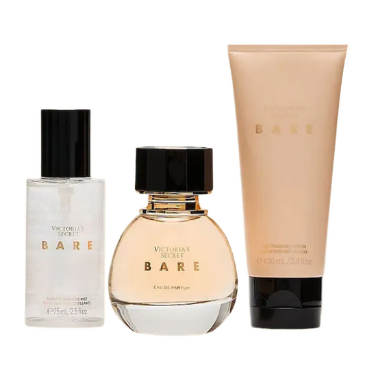Victoria's Secret Bare gift set: perfume, shimmer mist and lotion