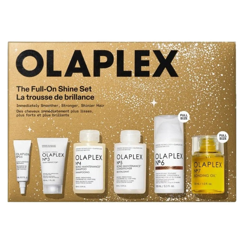 Olaplex The Full-On Shine Set packaging and product