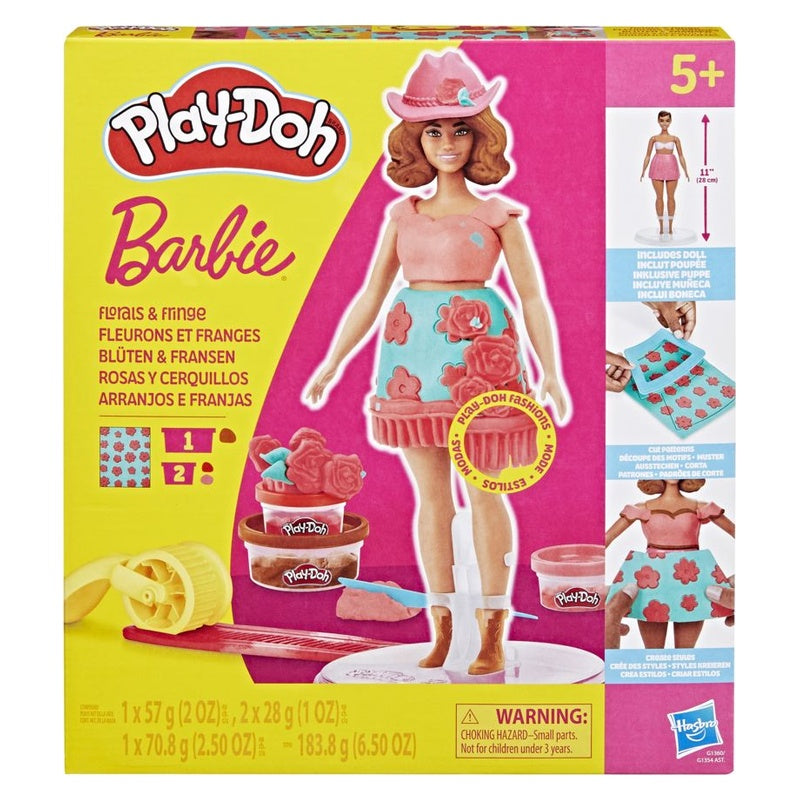 Play-Doh Barbie Florals & Fringe packaging