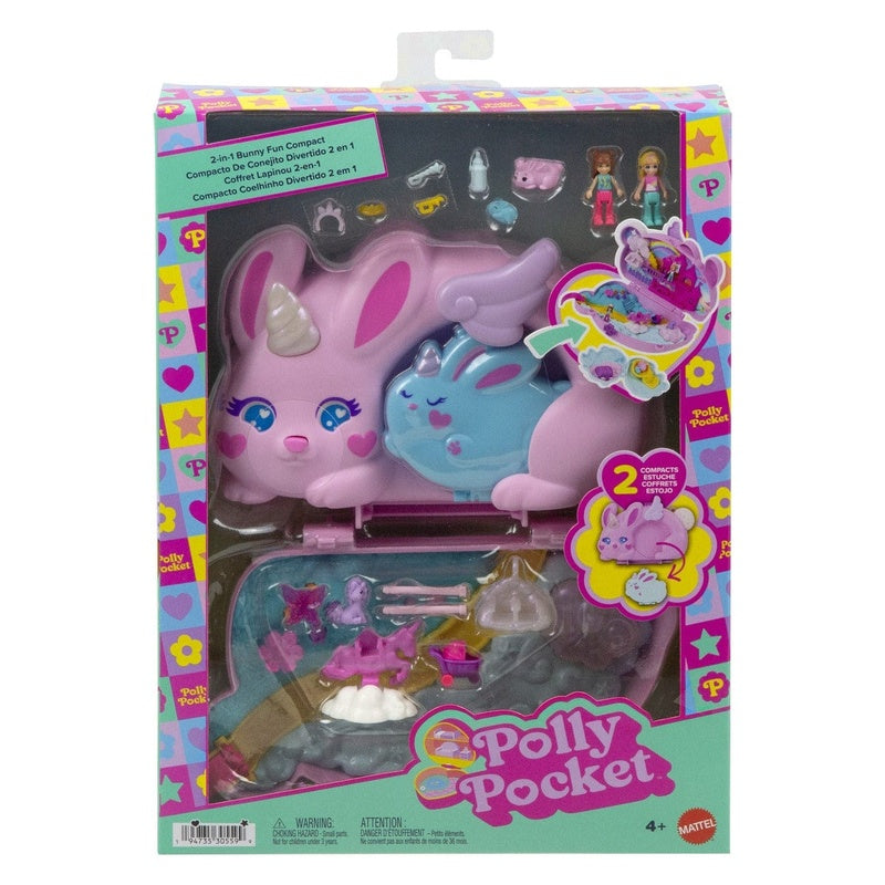 Polly Pocket 2-in-1 Bunny Fun Compact Wearable Playset in packaging
