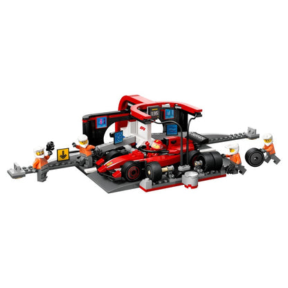 LEGO City F1 Pit Stop & Pit Crew with Ferrari Car 60443 product image