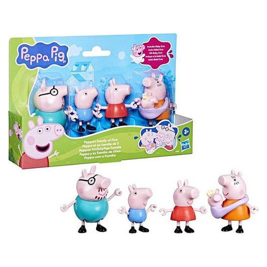 Hasbro Peppa Pig Peppa's Family of Five Figure Set