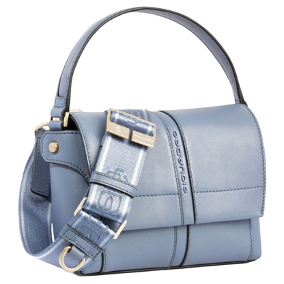 Piquadro Ray Mini Leather Shoulder Bag Blue