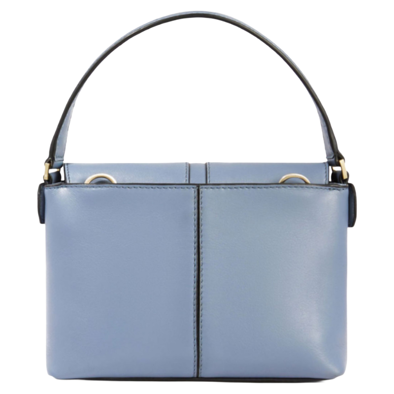 Piquadro Ray Mini Leather Shoulder Bag Blue