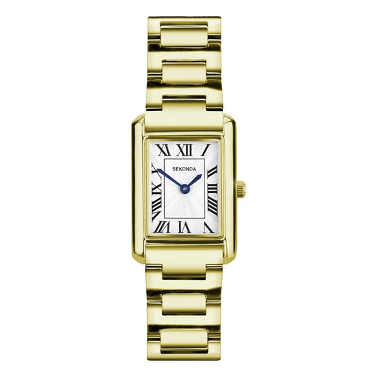 Sekonda Colette White Dial Gold Bracelet Ladies' Watch 40694