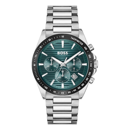 BOSS Strike 41mm Teal Dial Chronograph Men's Watch 1514241