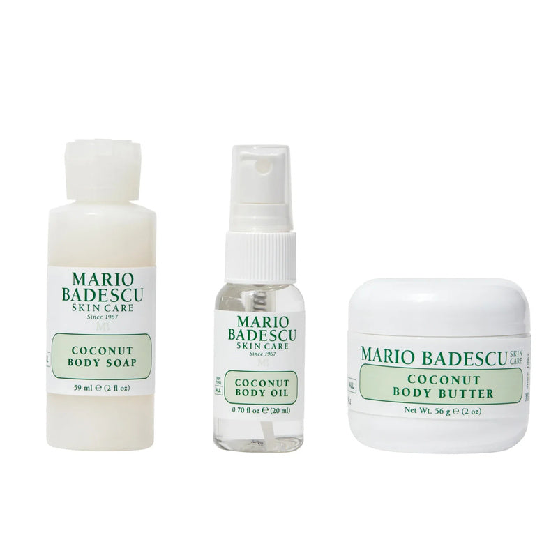 Mario Badescu Skincare Coconut Body Travel Trio