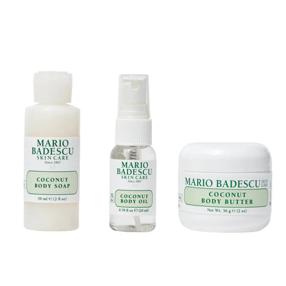 Mario Badescu Skincare Coconut Body Travel Trio