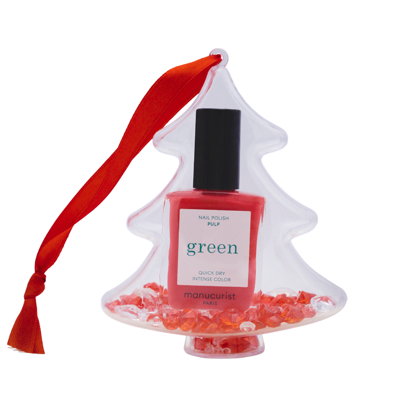 Manucurist Green Pulp Ready To Party Coral Nail Polish Stocking Filler Christmas Tree Bauble