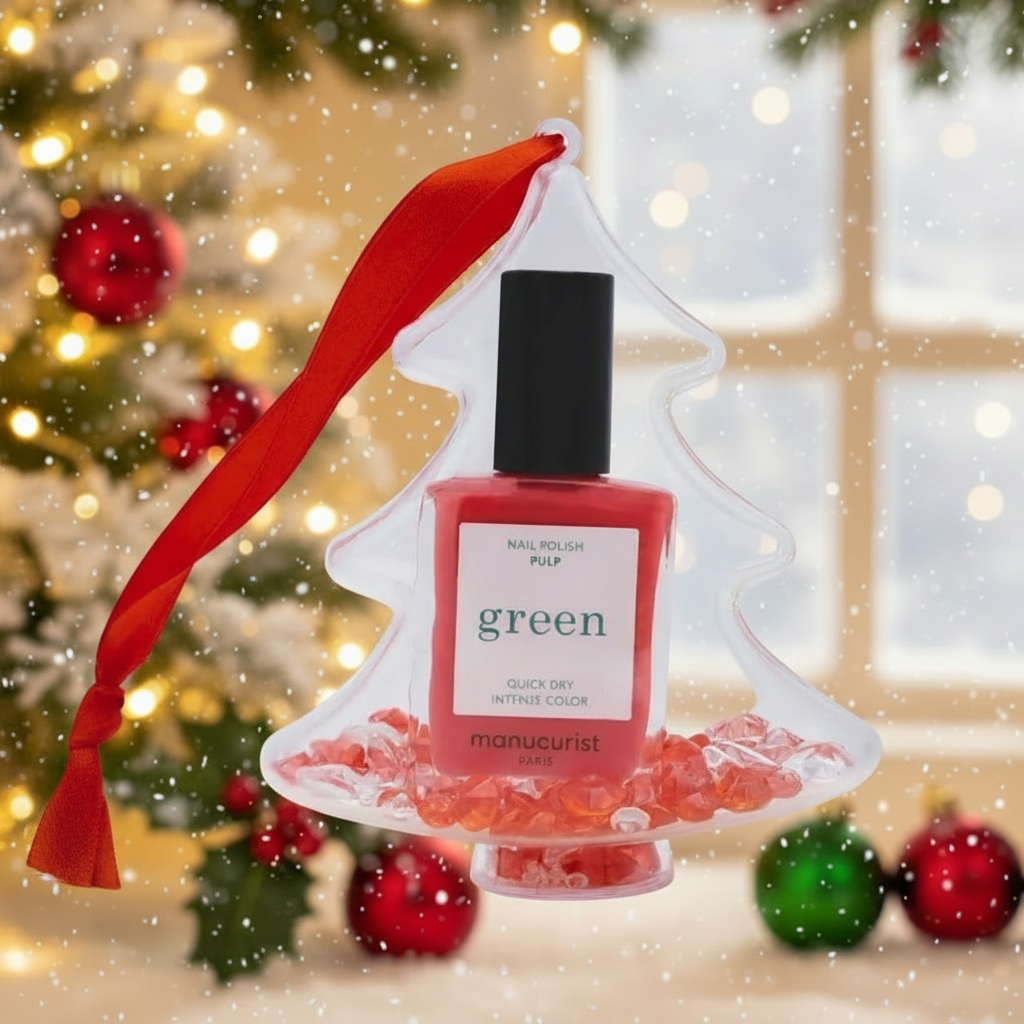 Manucurist Green Pulp Ready To Party Coral Nail Polish Stocking Filler Christmas Tree Bauble