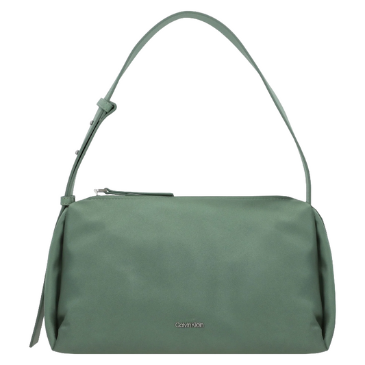 Calvin Klein Elevated Soft Shoulder Bag Sea Spray Satin