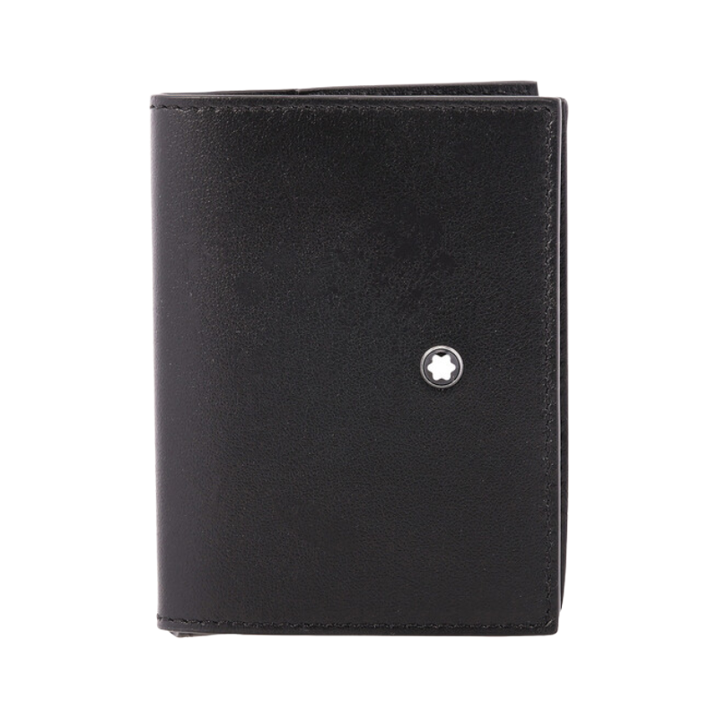 Mont Blanc Trio Fold Leather Card Holder Black