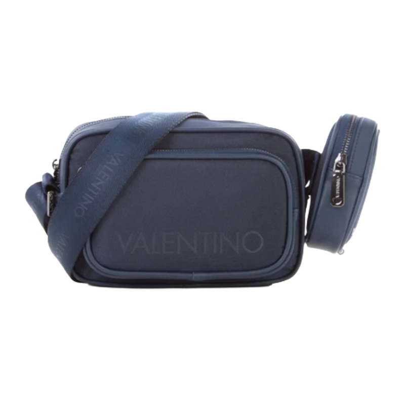 Mario Valentino Oceano Blue Men's Crossbody Bag With Pouch