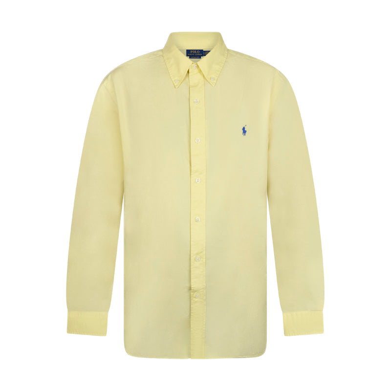 Ralph Lauren Polo Custom Fit Feather Weight Oxford Shirt Banana Peel