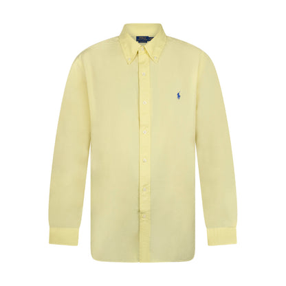 Ralph Lauren Polo Custom Fit Feather Weight Oxford Shirt Banana Peel