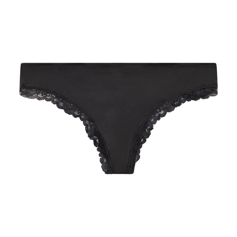 Victoria's Secret Very Sexy Thong Small Black Set of 2 & Lipgloss