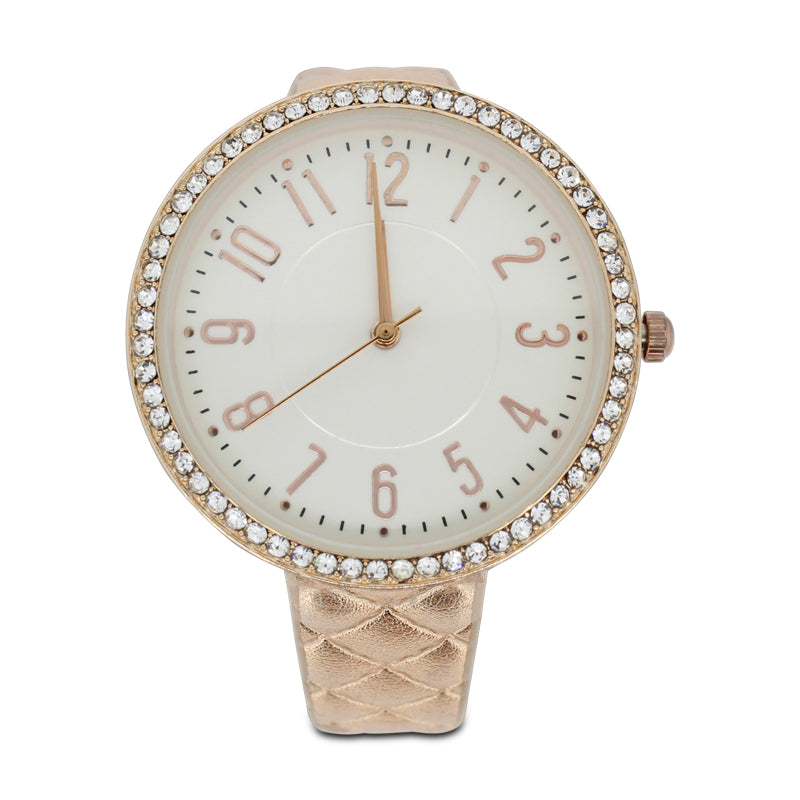 Jessica Carlyle Rose Gold Watch & Earrings Set 6464 (Blemished Box)