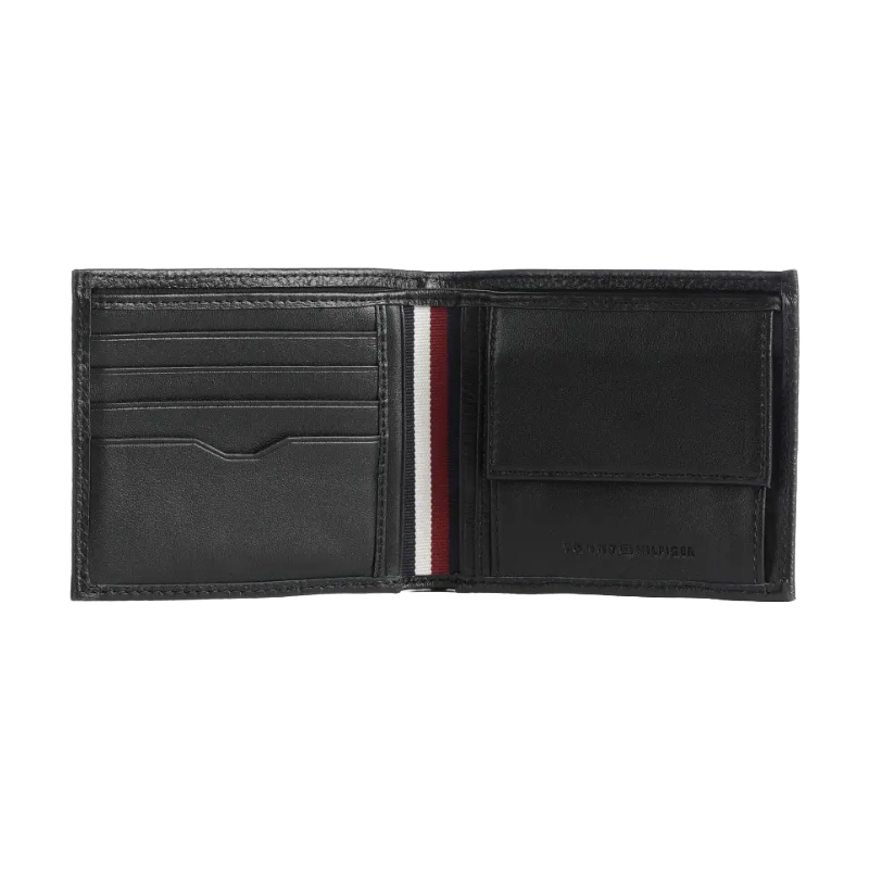 Tommy Hilfiger Black Leather Men's Wallet AM0AK11855