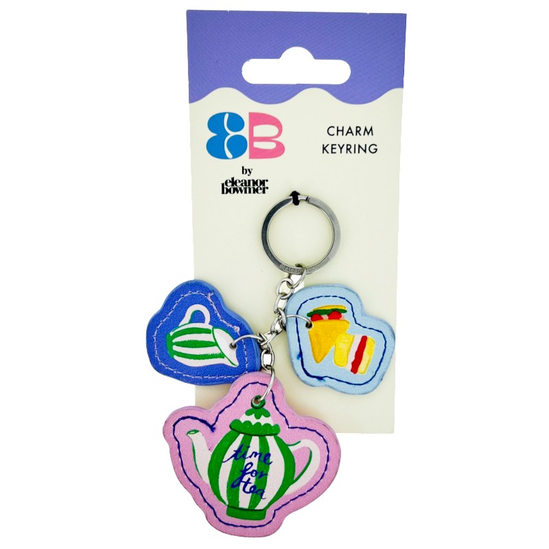Eleanor Bowmer Time For Tea Charm Keyring