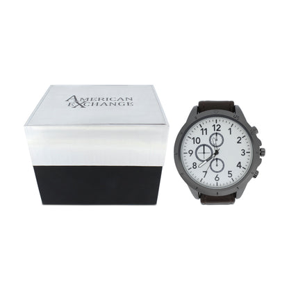 American Exchange Men's Grey & White Dial Watch With Interchangeable Straps 5318 *Ex-Display*