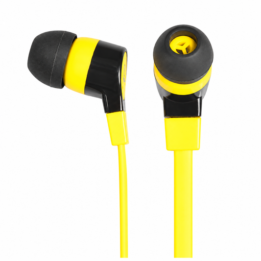 Travel Blue Microphone & Volume Control Earphones Yellow (Blemished Box)