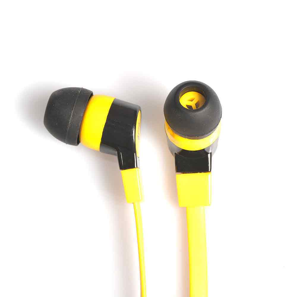 Travel Blue Microphone and Volume Control Earphones Yellow