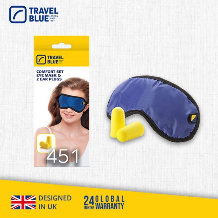 Travel Blue Comfort Set Eye Mask and Earplugs