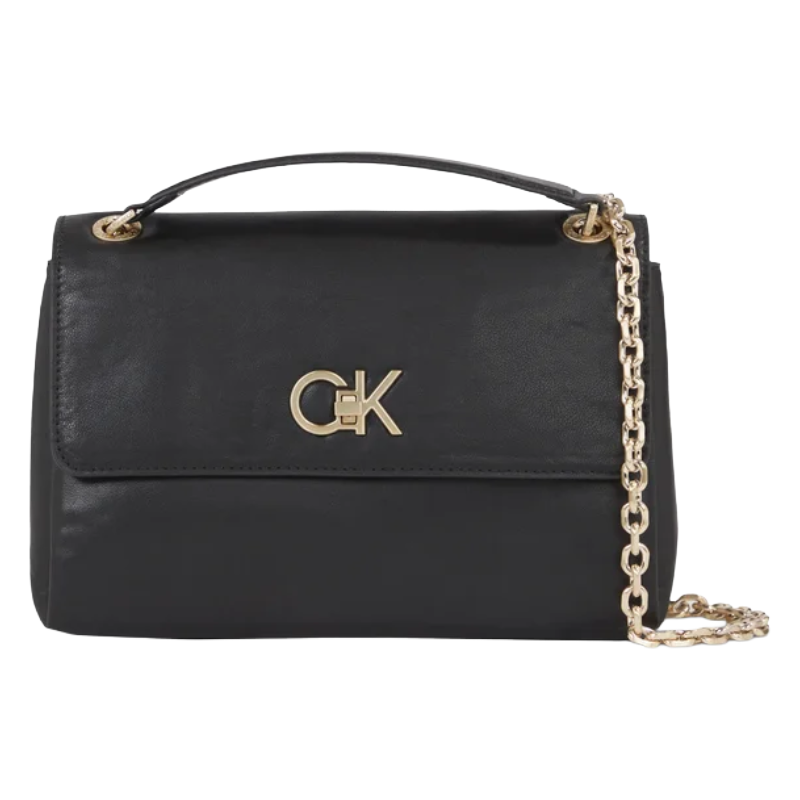 Calvin Klein Re-Lock Black Crossbody Bag 