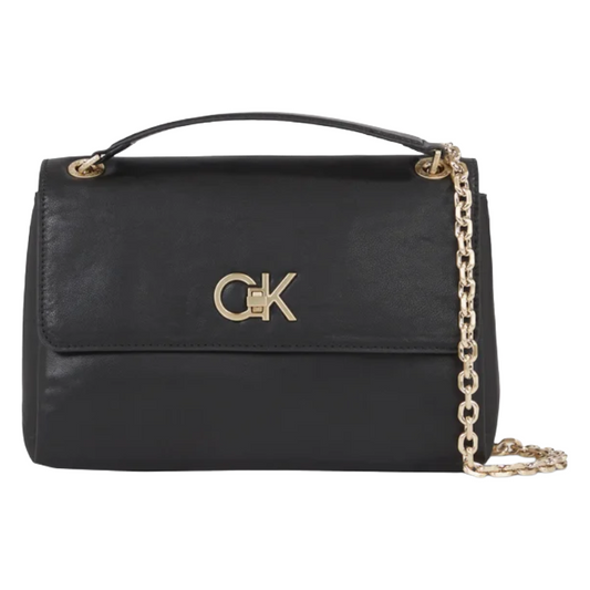 Calvin Klein Re-Lock Black Crossbody Bag 