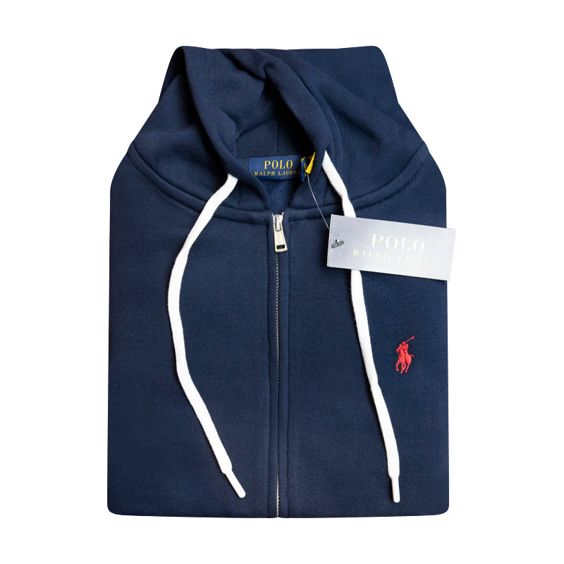 Ralph Lauren Polo Fleece Full Zip Women's Hoodie Navy