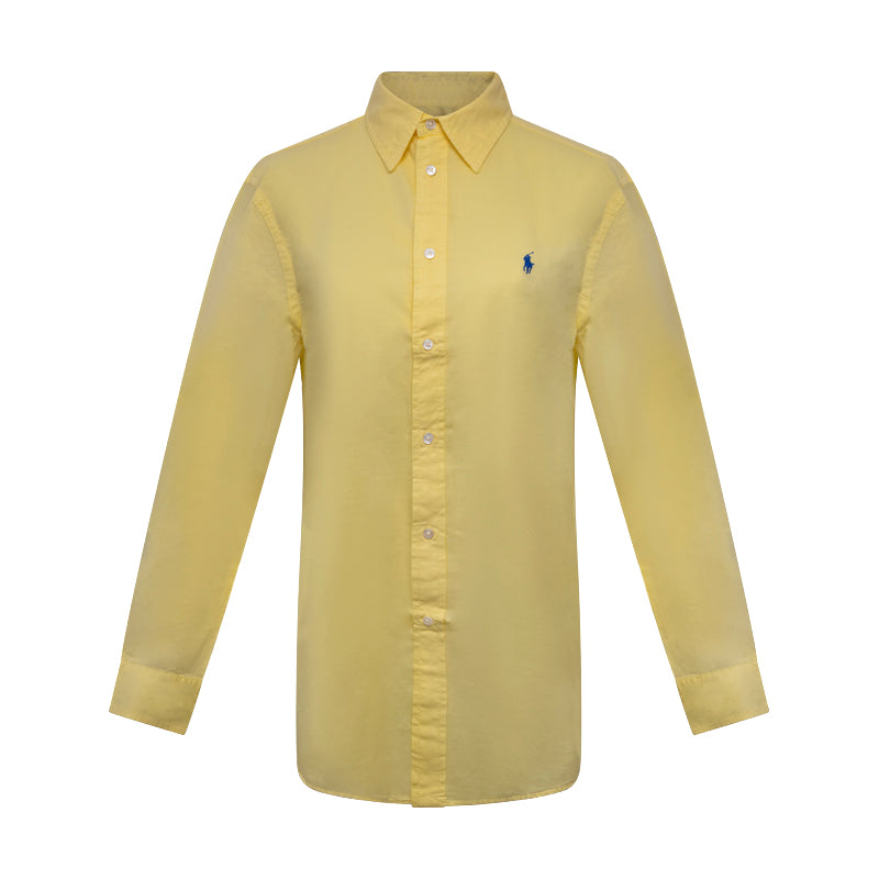 Ralph Lauren Yellow Cotton Shirt | Relaxed Fit