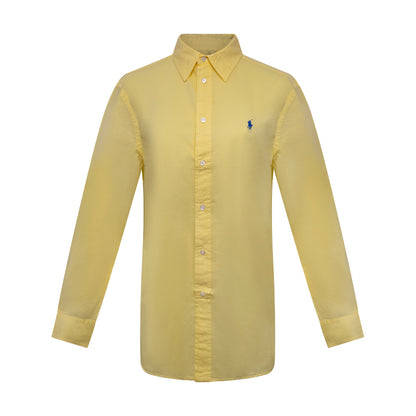 Ralph Lauren Yellow Cotton Shirt | Relaxed Fit