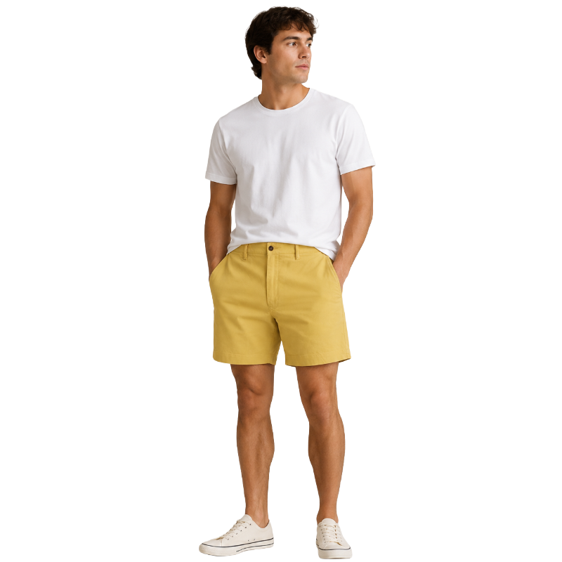 Ralph Lauren Polo Straight Fit Yellow Chino Shorts Men's
