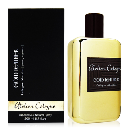 Atelier Cologne Gold Leather bottle and box