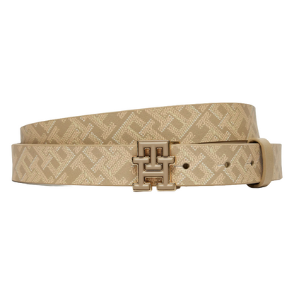 Tommy Hilfiger Logo Mono 2.5 Belt Beige AW0AW16601