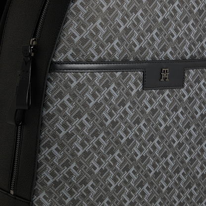 Tommy Hilfiger TH Monogram Black Dome Backpack Men's
