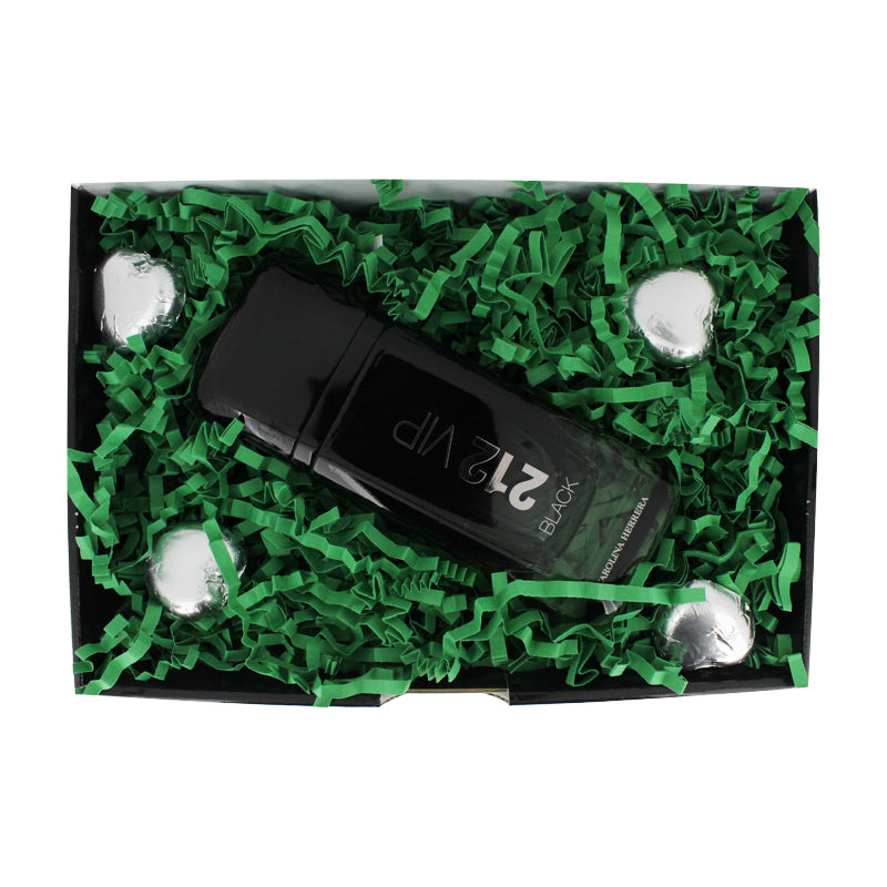 Herrera 212 VIP Black 100ml Eau De Parfum & Chocolates Gift Box