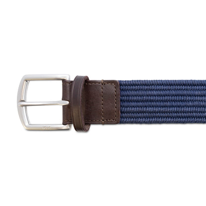 Ralph Lauren Polo Belt 35mm Navy Braid Stretch