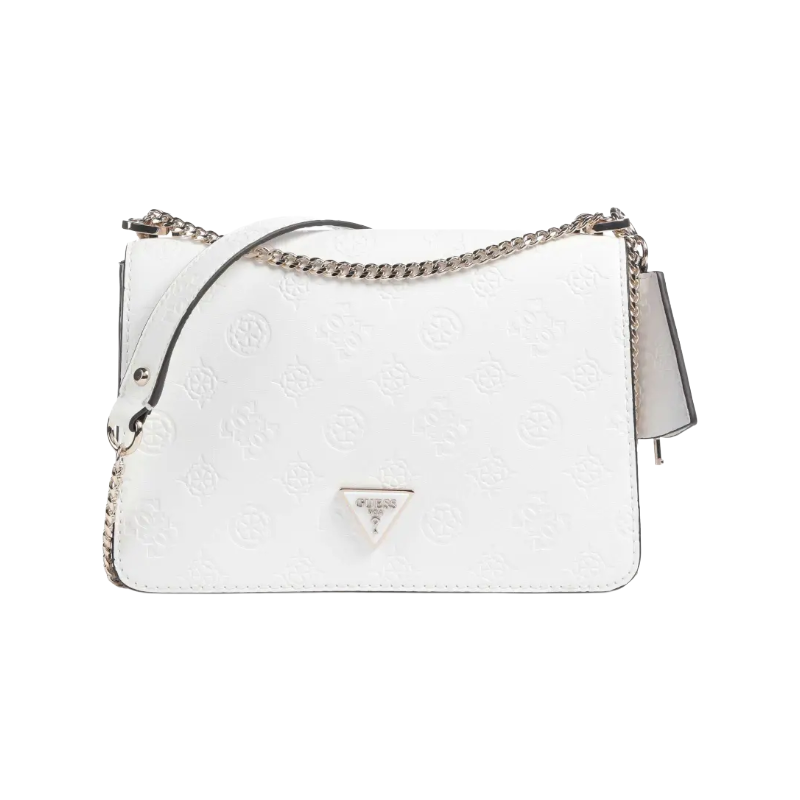 Guess Jena White Logo Crossbody Shoulder Bag PG922021
