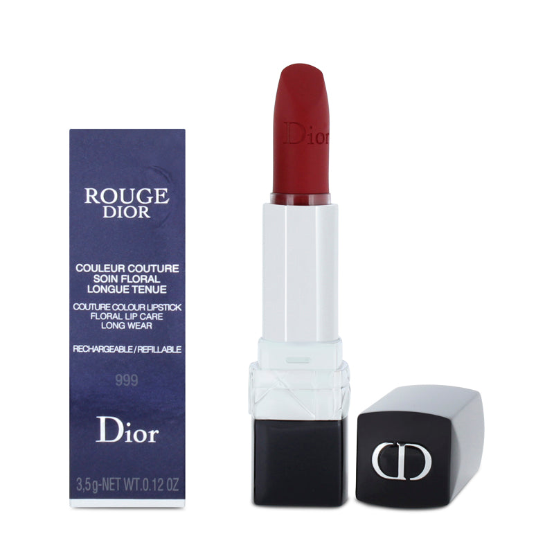 Dior Rougue Contour Colour Lipstick & Wear 999 Matte