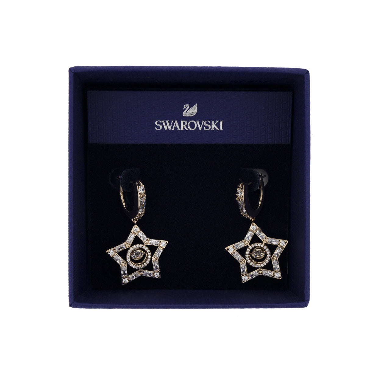 Swarovski Rose Gold Star Earrings 5617769 