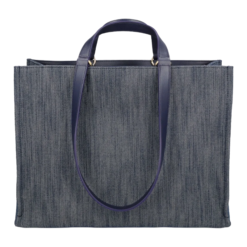 Salvatore Ferragamo Blue Tote Bag With Logo