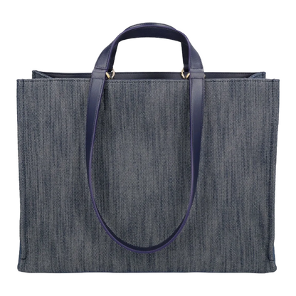Salvatore Ferragamo Blue Tote Bag With Logo