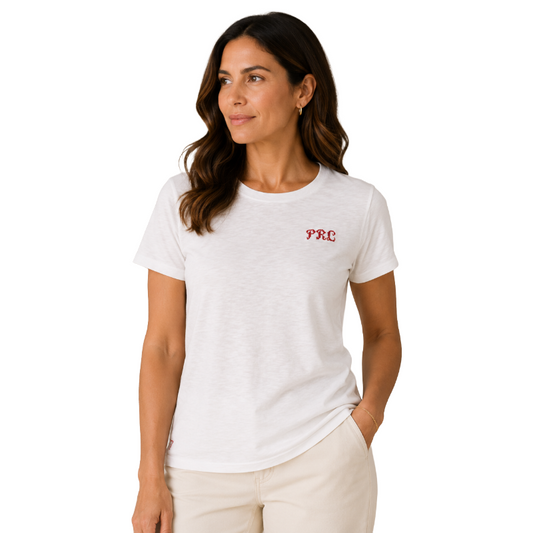 Ralph Lauren Polo Cross-Stitch Embroidered T-Shirt White