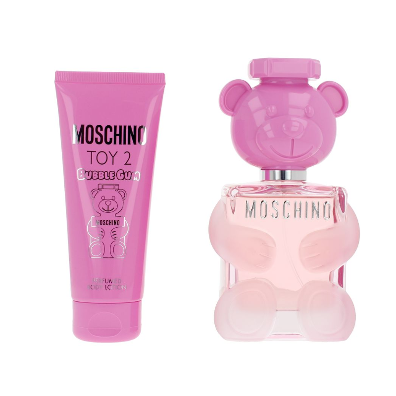 Moschino Toy 2 Bubble Gum 50ml Eau De Toilette & 100ml Perfumed Body Lotion Gift Set