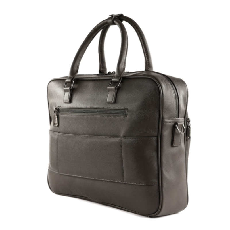 Mario Valentino Men's Office Briefcase/Laptop 13 inch Bag Black