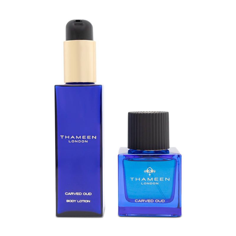Thameen Carved Oud 50ml Extrait De Parfum Gift Set With Body Lotion