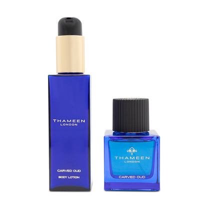 Thameen Carved Oud 50ml Extrait De Parfum Gift Set With Body Lotion